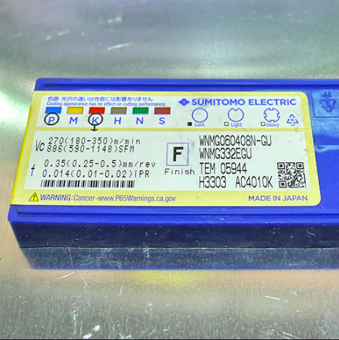 SUMITOMO WNMG060408N GU AC4010K INSERTO - Vista 2